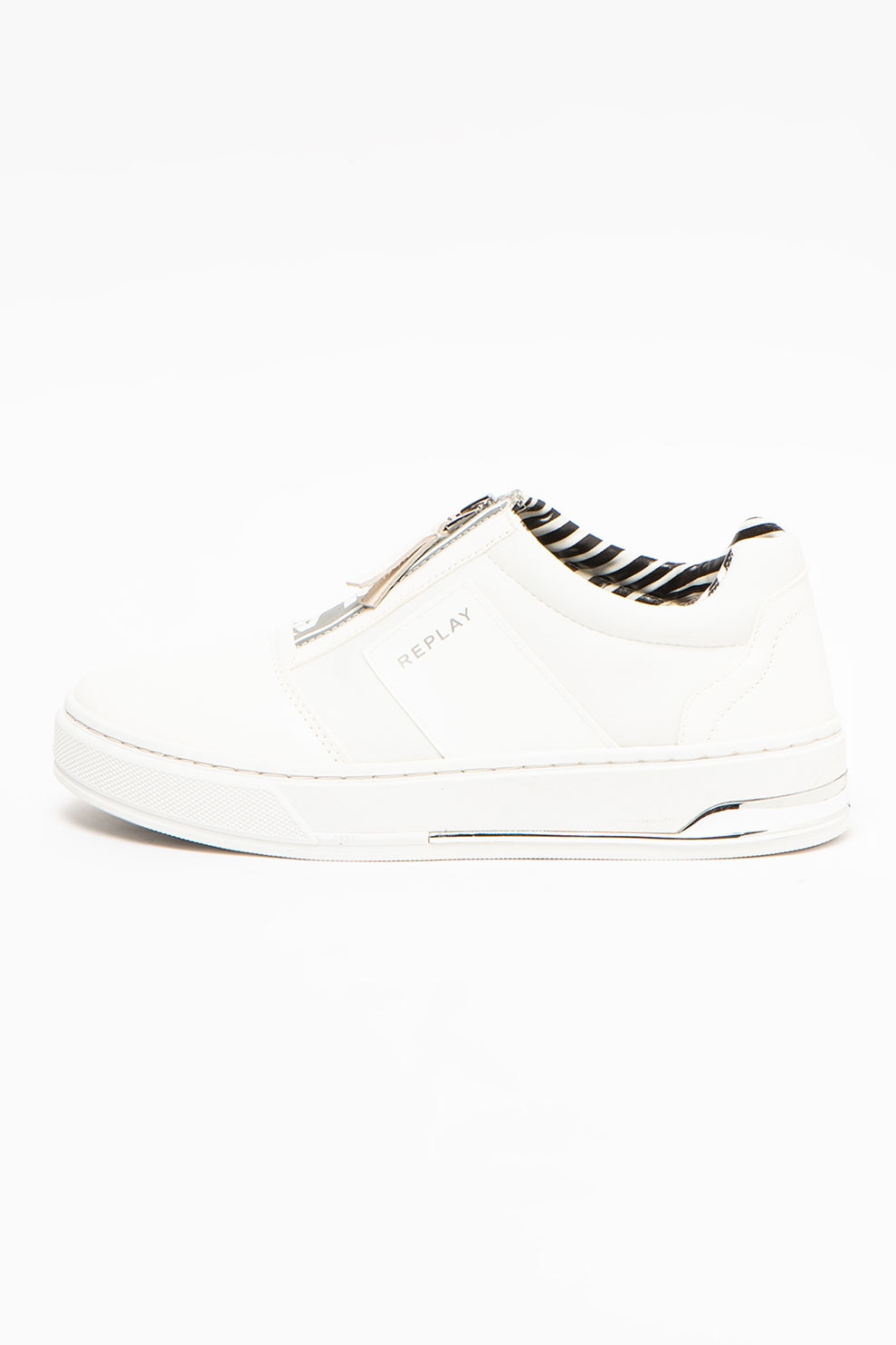 Replay, Pantofi sport de piele ecologica cu fermoar