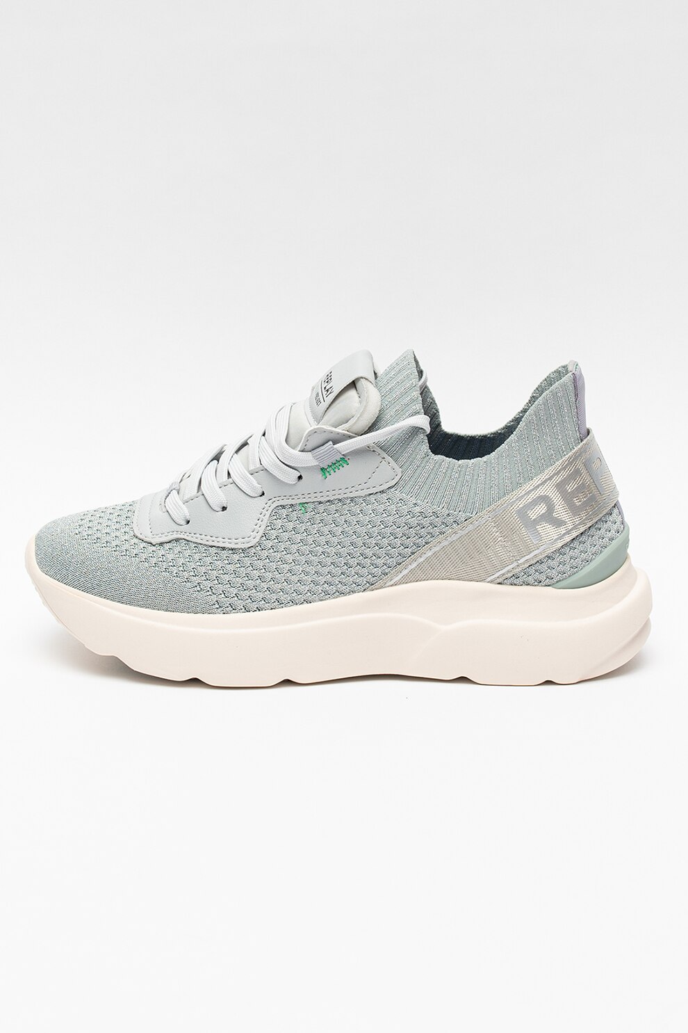 Replay, Pantofi sport din piele ecologica si material textil Dryton