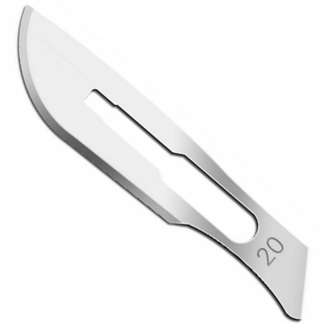 Lame bisturiu sterile Paramount nr 20 pentru maner nr 4, cutie cu 100 buc