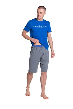Pijama scurta pentru barbati Henderson Zed albastra Pijama scurta pentru barbati Henderson Zed albastra