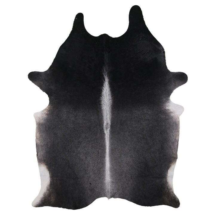 Covor din piele de vaca, INTREND, 210x150, Gri