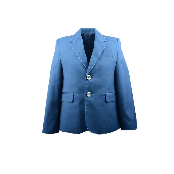 Sacou elegant pentru baieti Semina SMNA1-B-122-cm, Albastru 122 CM