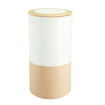 Caserola Termica Lunch Box cu trei niveluri V-1033-PEA, piersic/alb Caserola Termica Lunch Box cu trei niveluri V-1033-PEA, piersic/alb