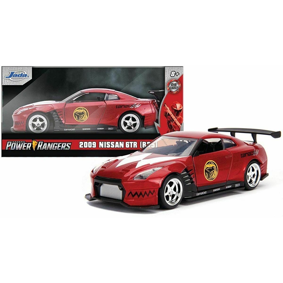 Masinuta Metalica Power Rangers 2009 Nissan Gt-R R35 Scara 1 La 32
