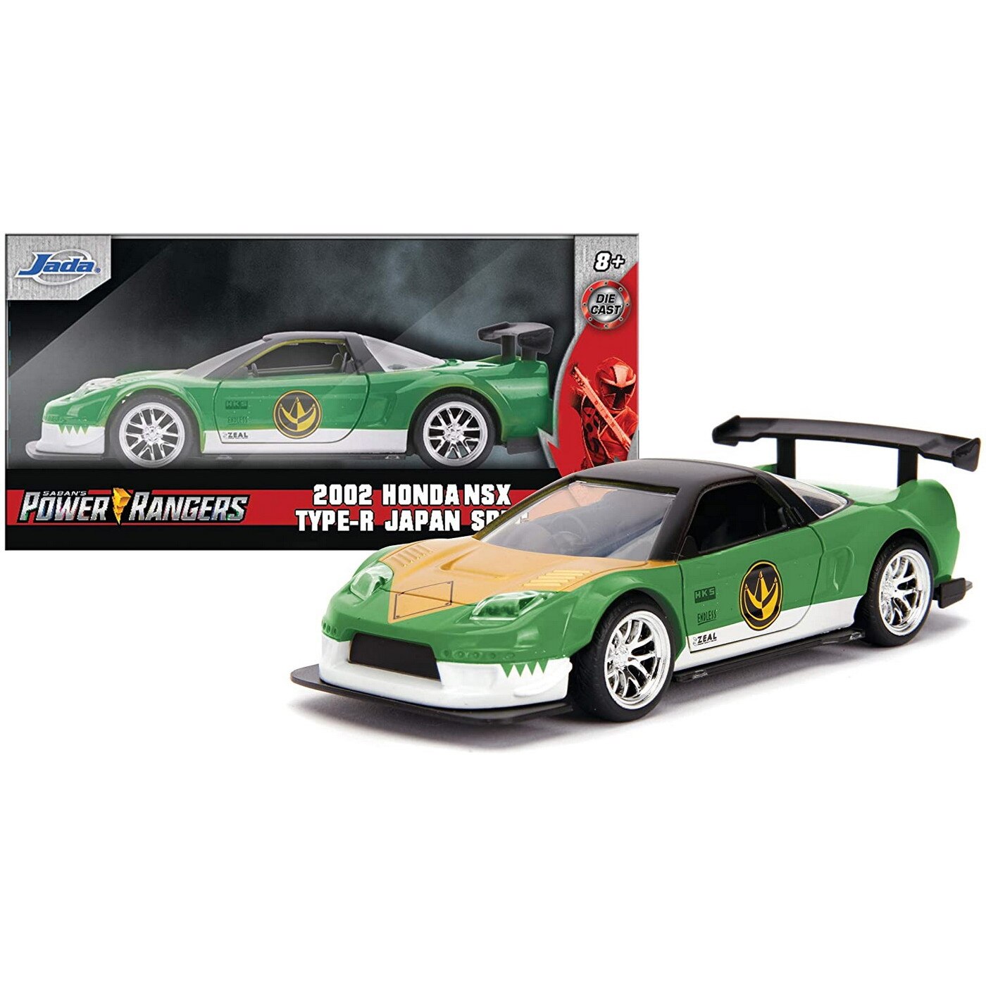 Masinuta metalica POWER RANGERS 2002 HONDA NSX TYPE-R scara 1 la 32