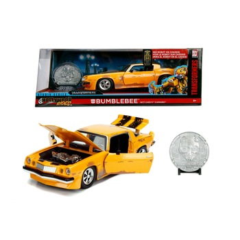 Masinuta Metalica Transformers 1977 Chevy Camaro Scara 1 La 24 Masinuta Metalica Transformers 1977 Chevy Camaro Scara 1 La 24
