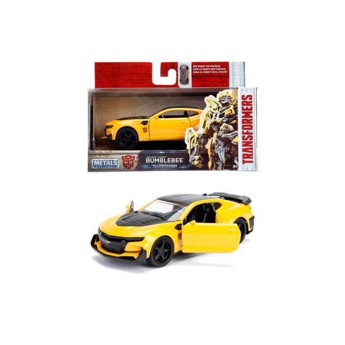 Masinuta Metalica Transformers 2016 Chevy Camaro Scara 1 La 32