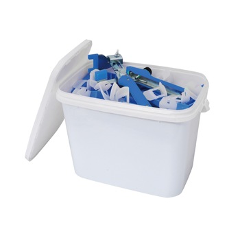 Kit nivelare placi gresie si faianta, 100 distantiere 1,5mm autonivelante, 100 pene, 1 cleste Kit nivelare placi gresie si faianta, 100 distantiere 1,5mm autonivelante, 100 pene, 1 cleste