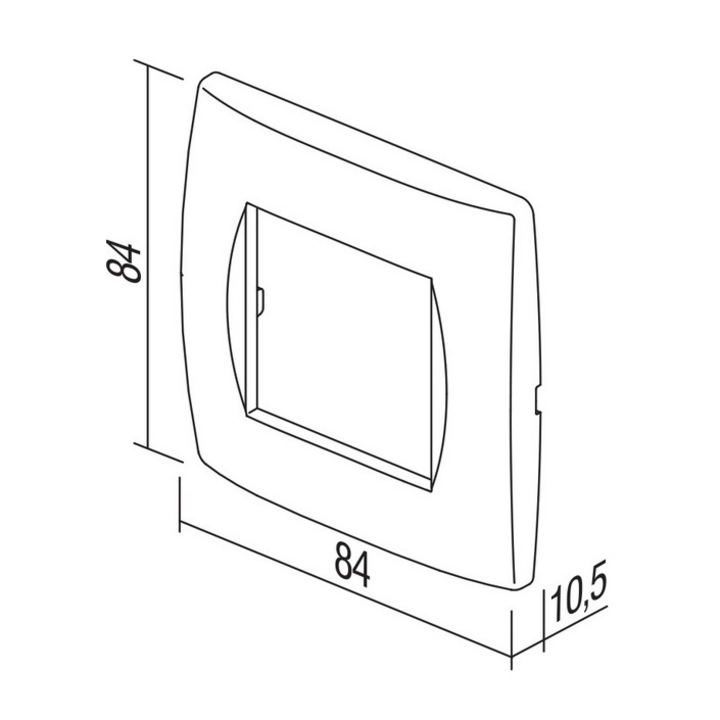 Rama Soft 2m modul, antracit