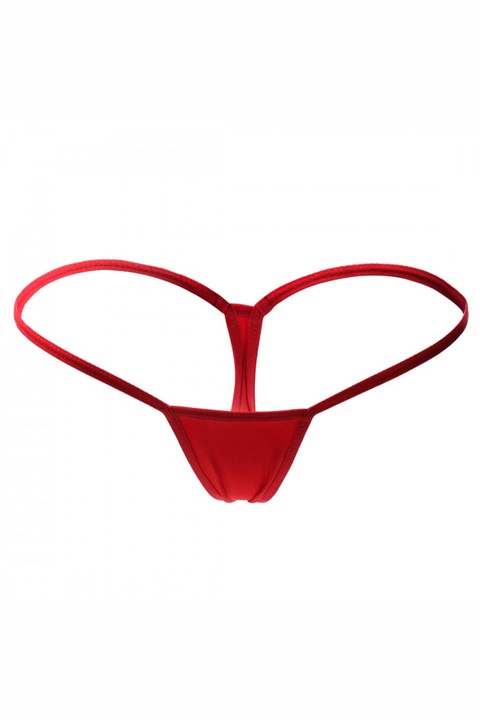 Бикини мини прашки за дами G-стринг, ниска талия, червени, XL