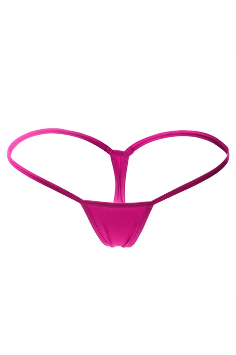 Бикини тип прашка с ниска талия, розов, M