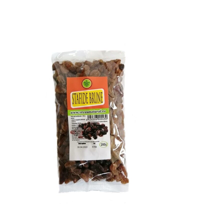 Stafide brune 200gr, Natural Seeds Product