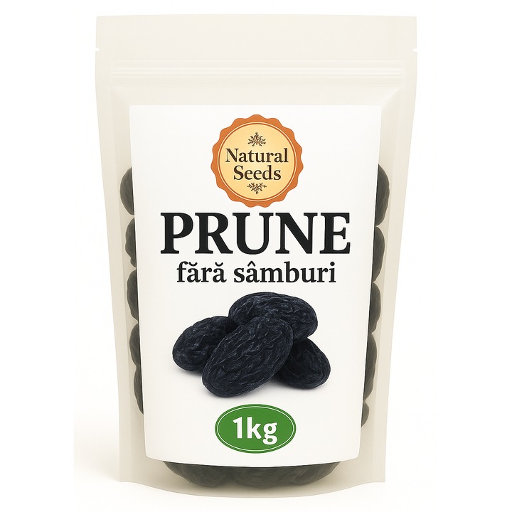 Prune fara samburi 1Kg, Natural Seeds Product