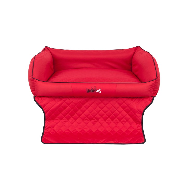 Saltea de transport pentru animale "Royal Trunk", Rosu, Hobbydog, Dimensiunea 2 - 100x80 cm