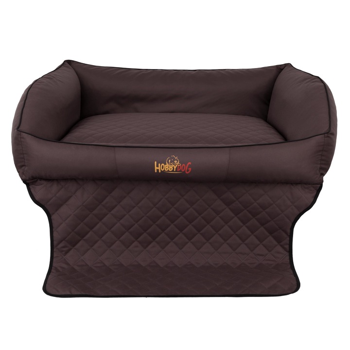 Транспортен матрак за животни "Royal Trunk", Тъмно кафяв, Hobbydog, Размер 3 - 110x90 см
