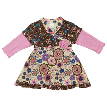 Rochie S26291 Primii Pasi, Roz/Multicolor Rochie S26291 Primii Pasi, Roz/Multicolor