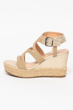 Bullboxer, Sandale tip espadrile cu talpa wedge Bullboxer, Sandale tip espadrile cu talpa wedge