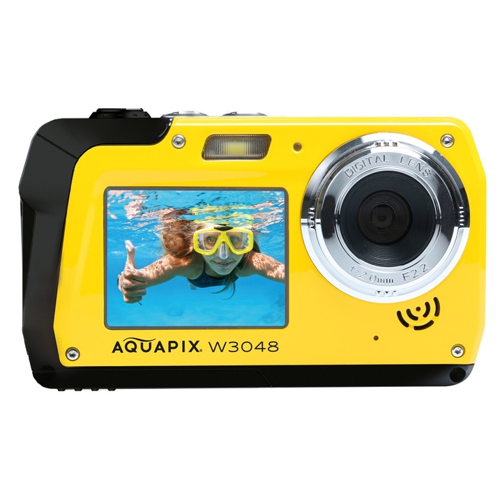 Подводна камера EasyPix W3048 Edge, жълта