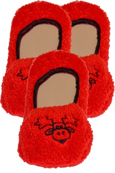 Set 3 perechi botosi dama Serena, culoare rosu, imprimeu elan, marimea 37-40 Set 3 perechi botosi dama Serena, culoare rosu, imprimeu elan, marimea 37-40