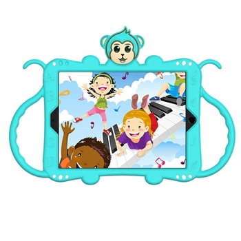 Husa de protectie din silicon pentru Apple iPad Air 3, curea atasabila, suport tableta, Albastru Aqua, BBL1957 Husa de protectie din silicon pentru Apple iPad Air 3, curea atasabila, suport tableta, Albastru Aqua, BBL1957