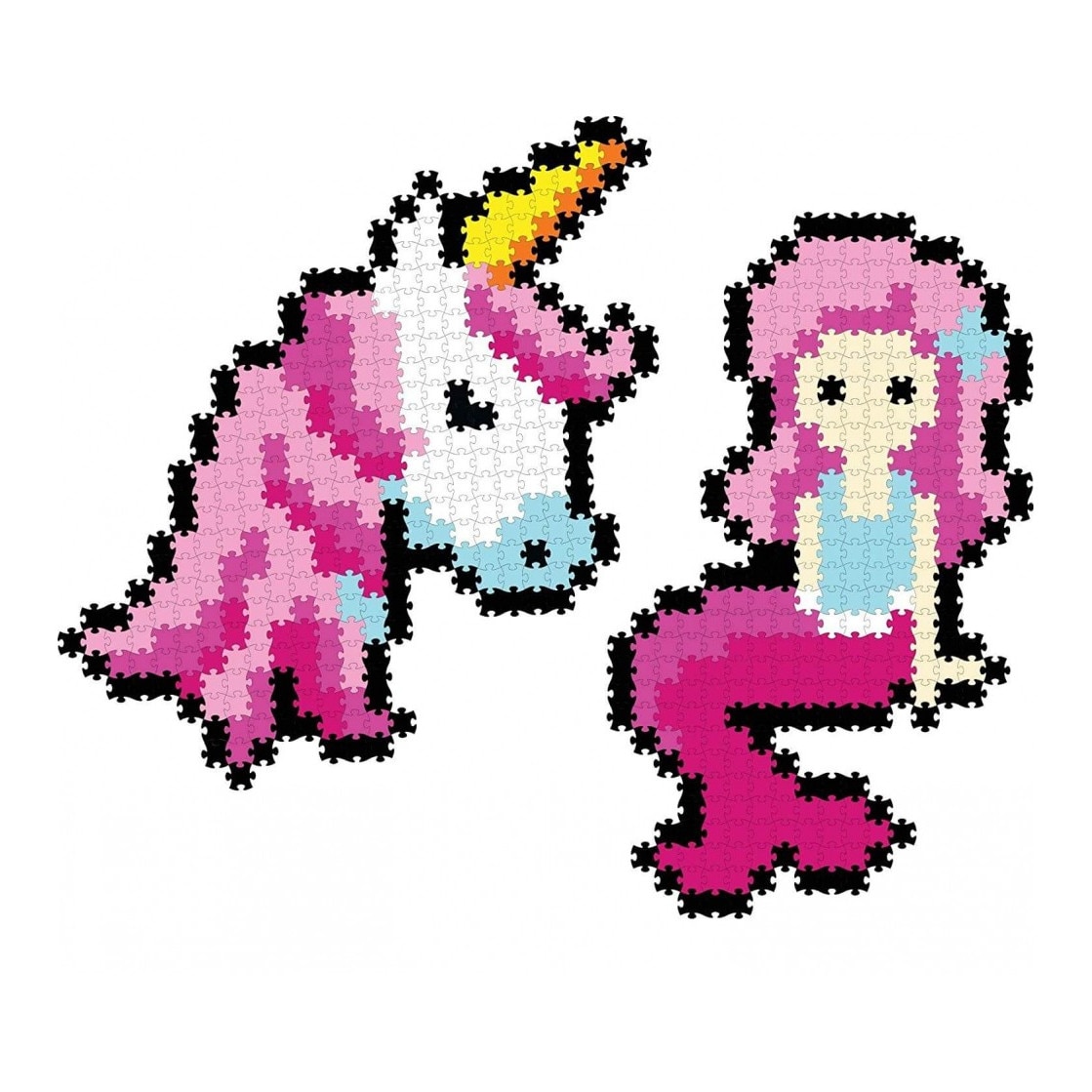 Set micro-puzzle Jixelz Fat Brain Toys 700 piese - Fantasy Friends