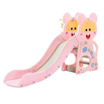 Tobogan Nichiduta Pink Happy Baby 2in1 cu cos de baschet Tobogan Nichiduta Pink Happy Baby 2in1 cu cos de baschet