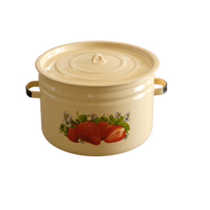 Казан MIRA H, 24 л, с декор емайл