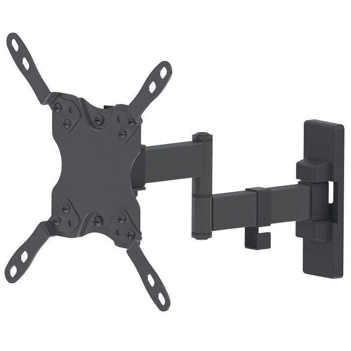 Manhattan LED/LCD/PDP forgatható duplakaros 13-42" 20kg VESA TV Falikar Fekete