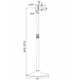 Techly ICA-TR10 Signage kijelző tartókeret 68,6 cm (27") Ezüst (ICA-TR10)