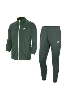 Nike, Trening cu captuseala de fleece, pentru fitness, Verde feriga Nike, Trening cu captuseala de fleece, pentru fitness, Verde feriga