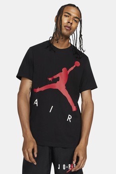 Nike, Tricou cu imprimeu Jumpamn Air, Negru