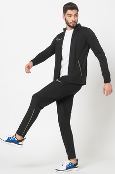 Nike, Trening cu buzunare oblice si tehnologie Dri-FIT pentru fitness Academy, Negru/Verde