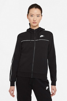 Nike - Худи Sportswear Millennium с цип и джобове, Черен