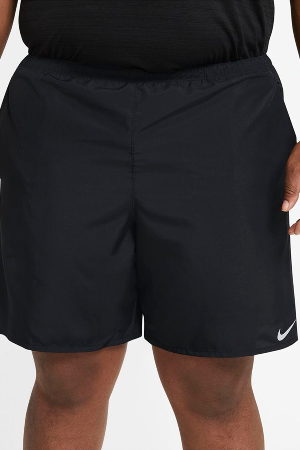 Nike, Pantaloni scurti cu tehnologie Dri-Fit pentru alergare Challenger, Negru