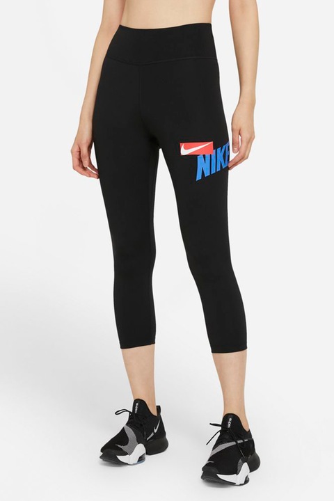 Nike, Colanti capri, pentru fitness One, Negru
