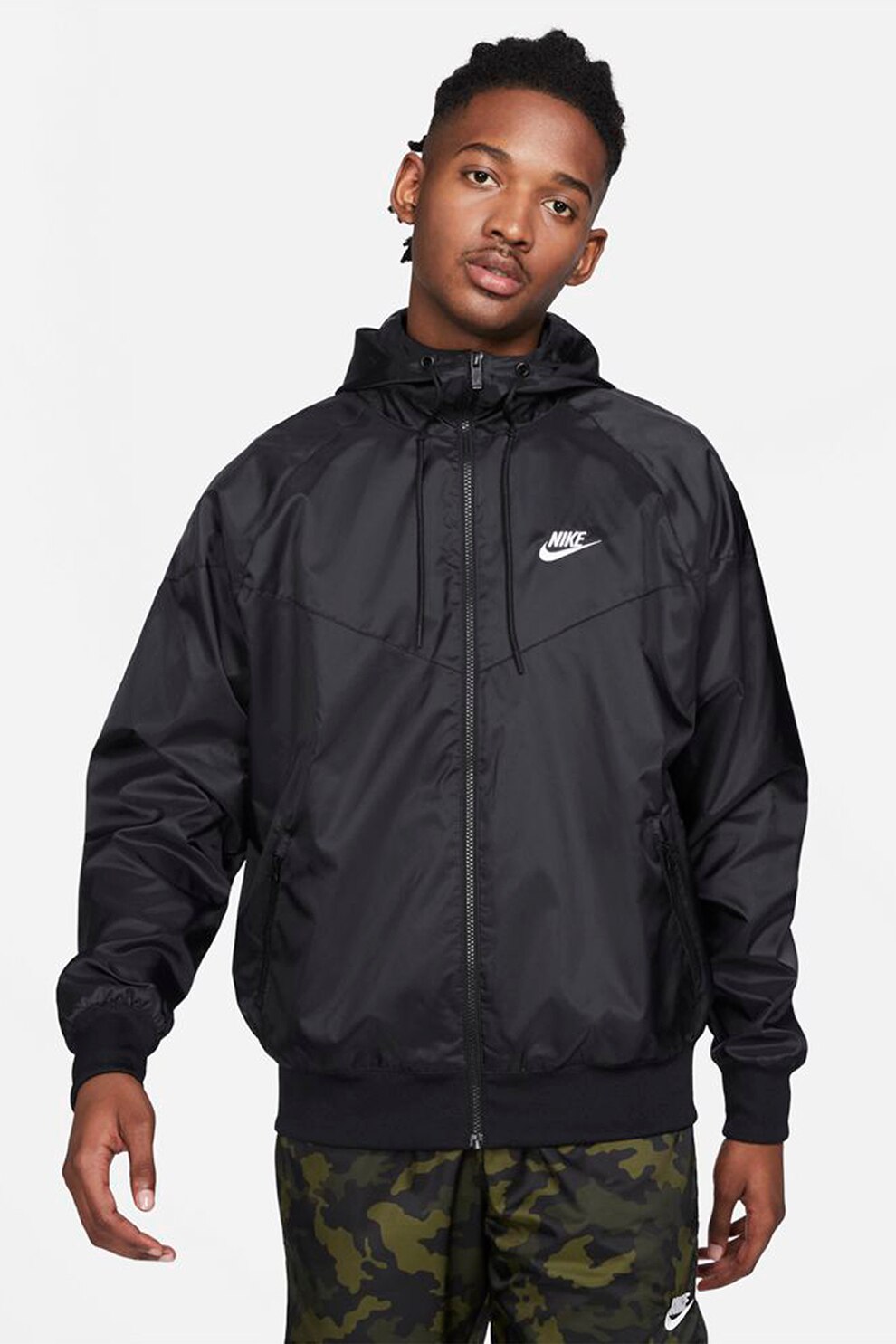 Nike, Geaca cu gluga Windrunner, Negru