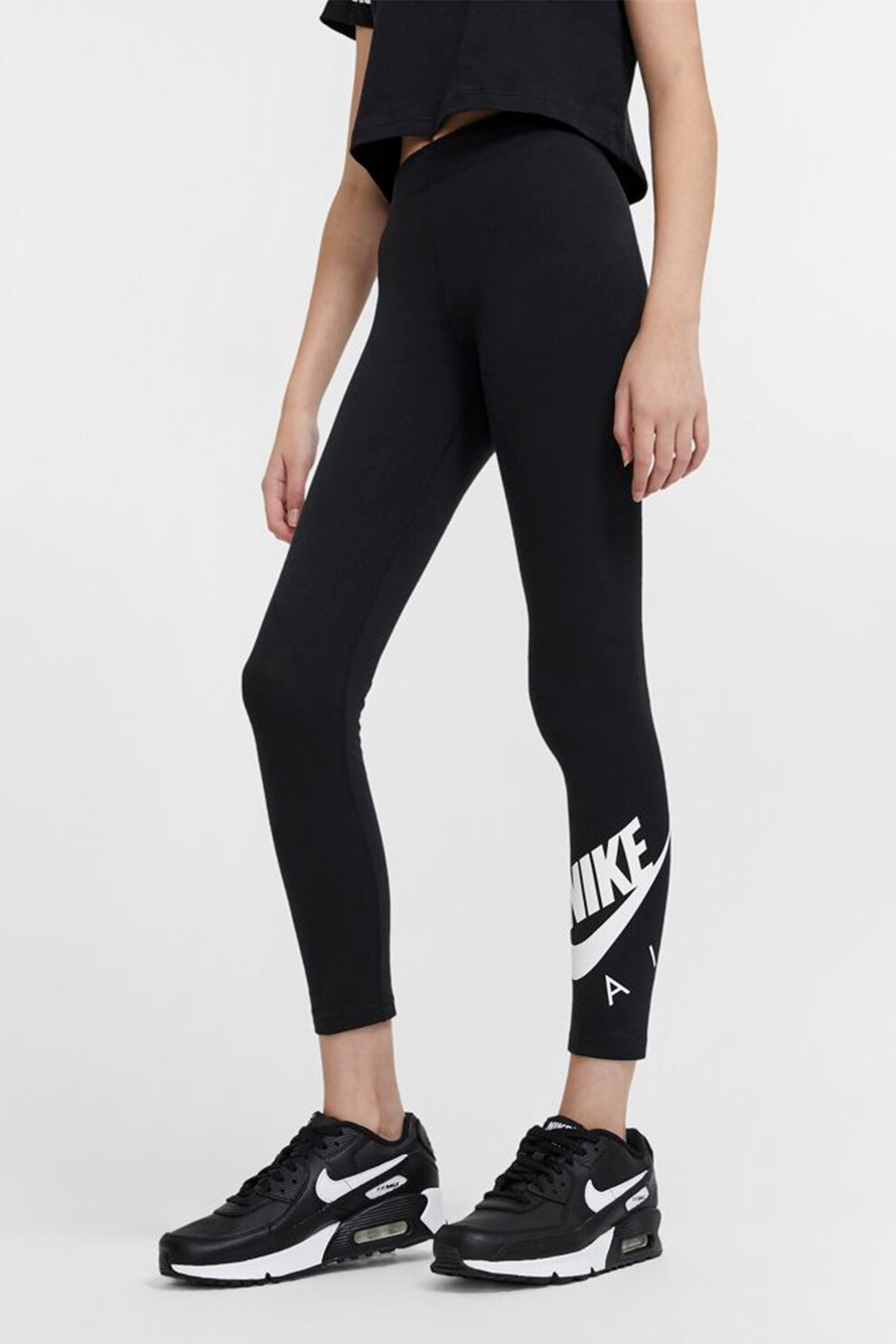 Nike, Colanti cu imprimeu logo pentru antrenament Air Favorites, Negru