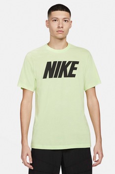 Nike,Tricou de bumbac Icon Block, Verde lime