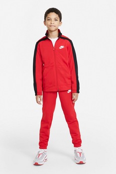 Nike, Trening cu fermoar si logo, Rosu Nike, Trening cu fermoar si logo, Rosu