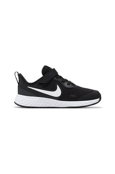 Nike, Pantofi sport de plasa, cu banda velcro, unisex, Revolution 5, Negru Nike, Pantofi sport de plasa, cu banda velcro, unisex, Revolution 5, Negru