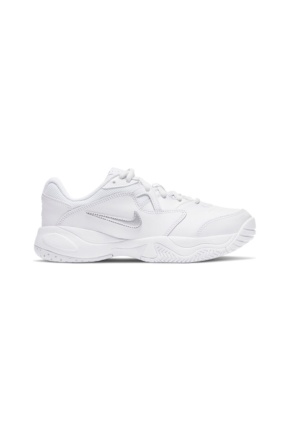 Nike, Pantofi din piele cu detalii perforate pentru tenis Court Lite 2