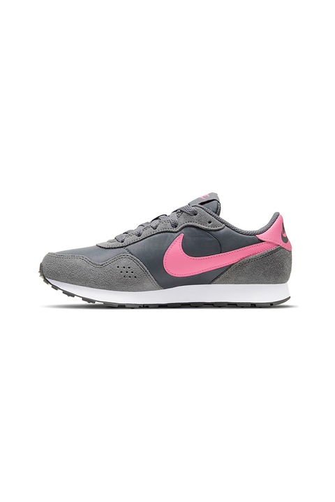 Nike, Pantofi sport cu insertii de piele intoarsa MD Valiant, Gri inchis, 38.5 EU