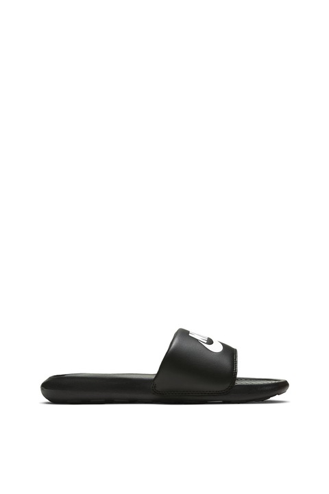 Nike, Papuci cu brant cu striatii Victori One, Negru, Alb, 9