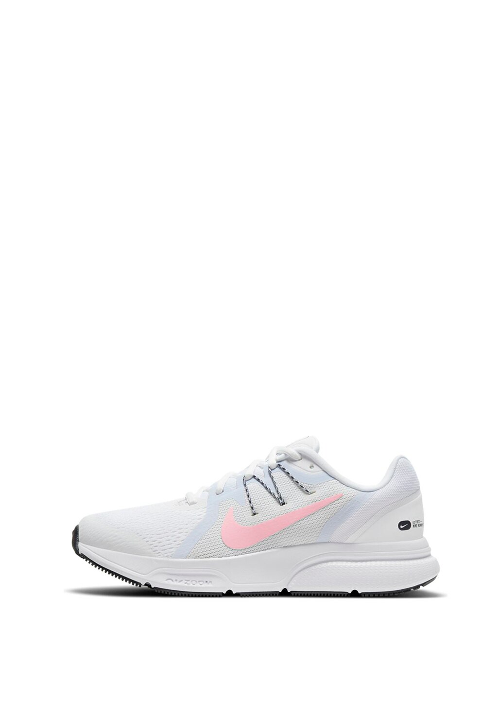 Nike, Pantofi pentru alergare, din material textil Zoom Span, Alb, 7