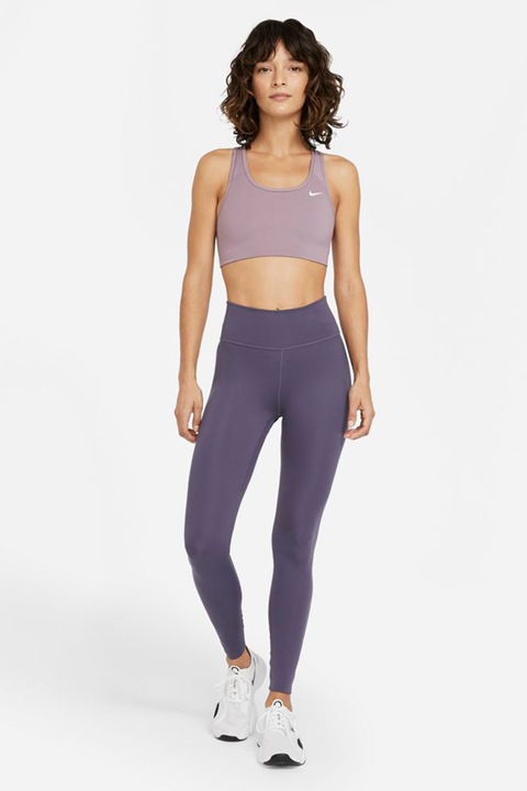 Nike, Colanti cu tehnologie Dri-Fi, pentru fitness One Luxe, Violet prafuit