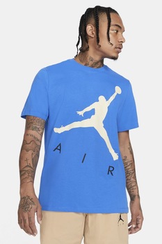 Nike, Tricou cu imprimeu Jumpamn Air, Albastru royal
