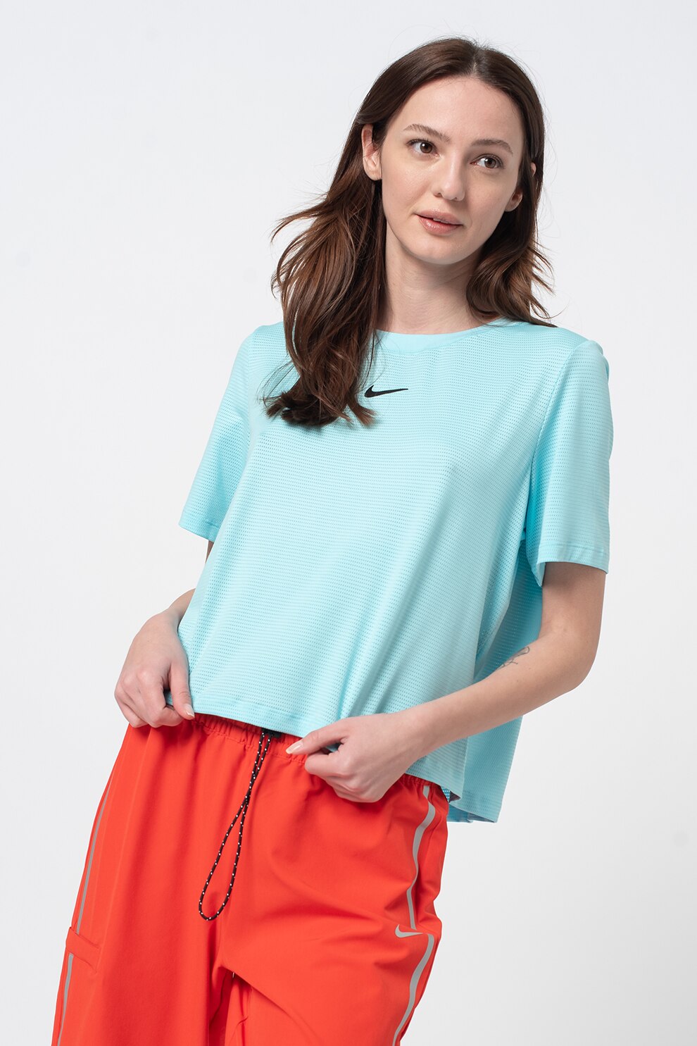 Nike, Tricou lejer Tennis Court Advantage, Albastru aqua