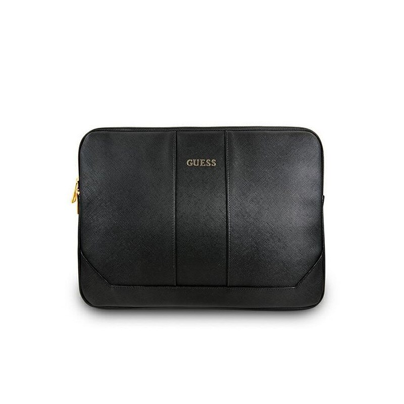Husa Originala Guess Sleeve Saffiano Compatibila Cu Laptop/macbook Pro/air 13inch, Negru