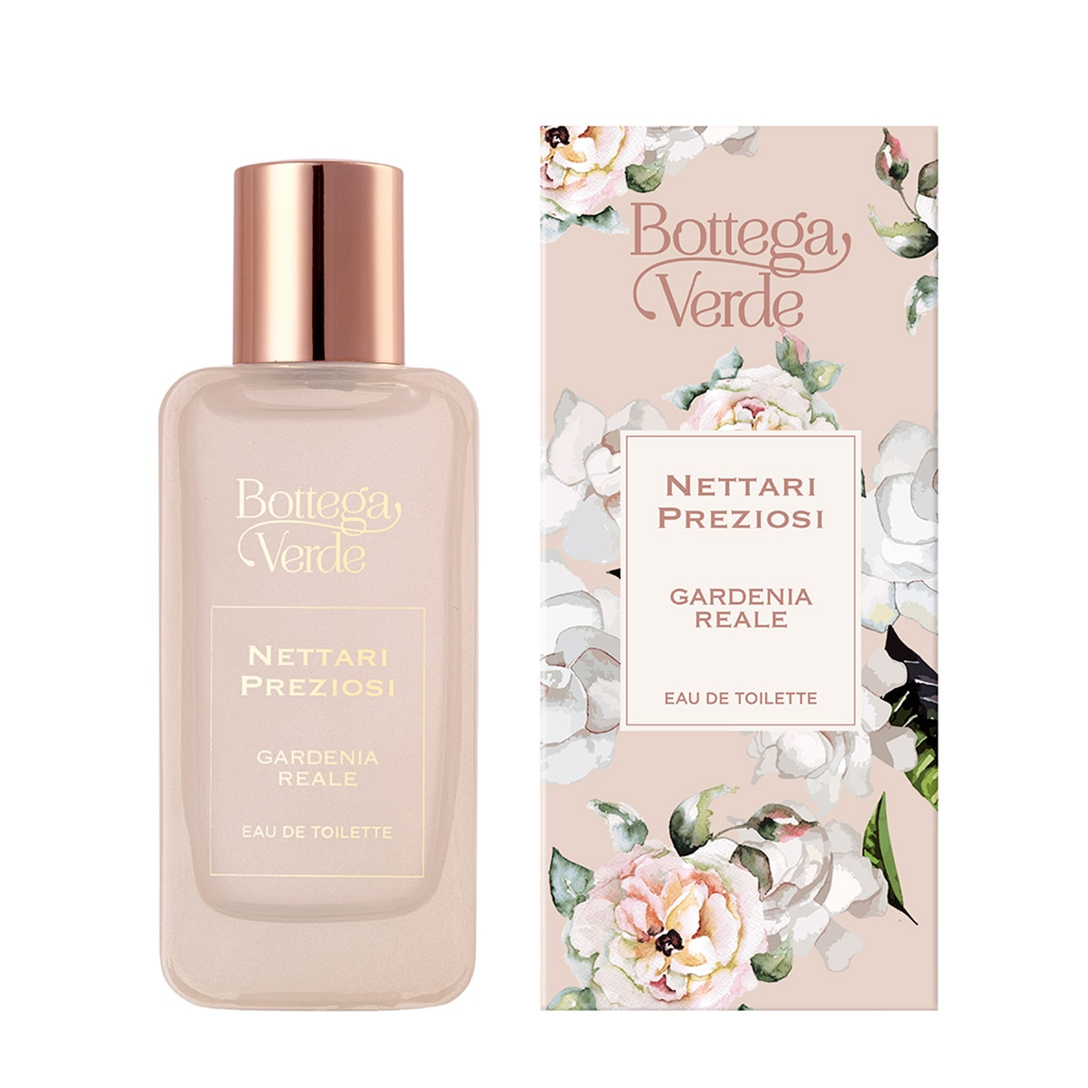 Apa de toaleta cu gardenie - Nettari Preziosi, 50 ML, Bottega Verde