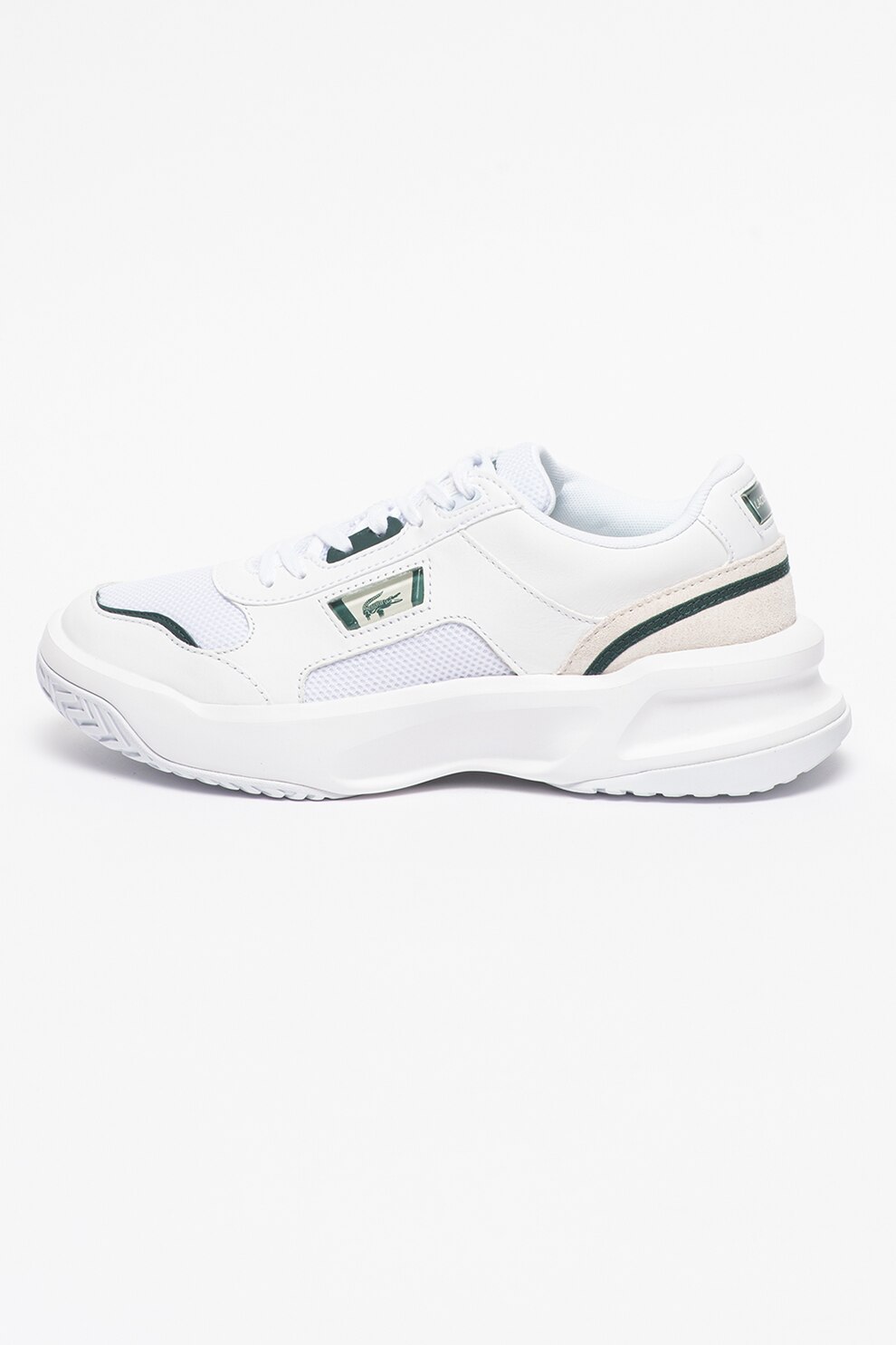 Lacoste, Pantofi sport cu garnituri de piele intoarsa si piele Ace Lift
